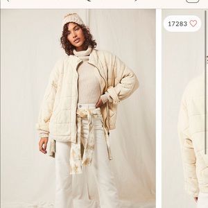 Free people dolman quilted jacket